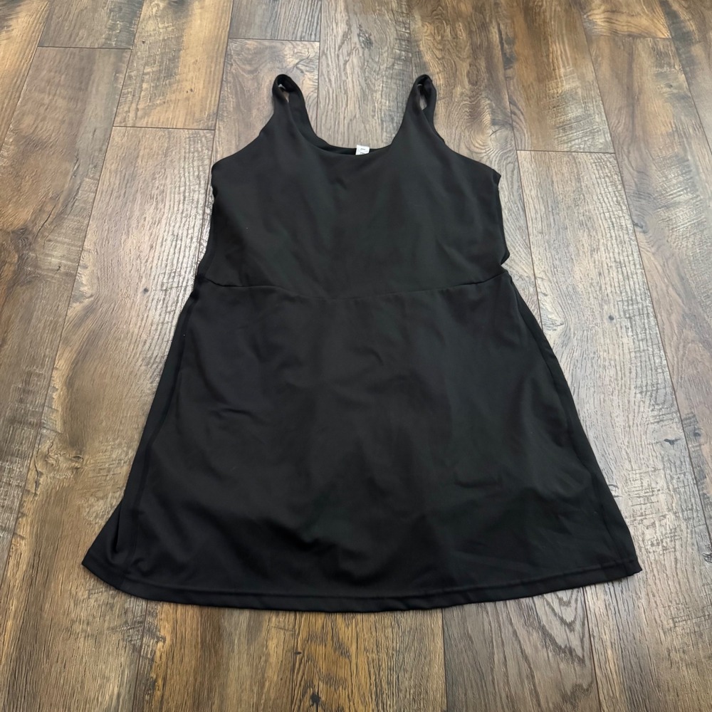 Elle Sport Exercise Black Active Dress Built-in Pocket Shorts Womens M Tennis